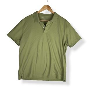 Peter Manning Polo Shirt Mens Size 4XL Runs Small Olive Green Pima Cotton Preppy